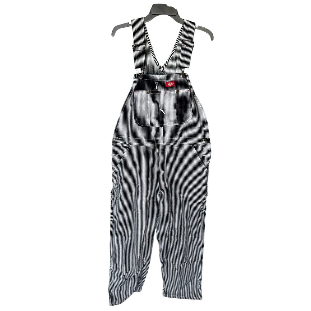 Dickies Black and White Striped Jumpsuit